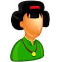 Asian female boss icon